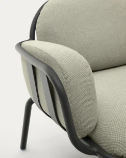 Kave Home Fauteuil Joncols Beige Outdoor Aluminium Grijs