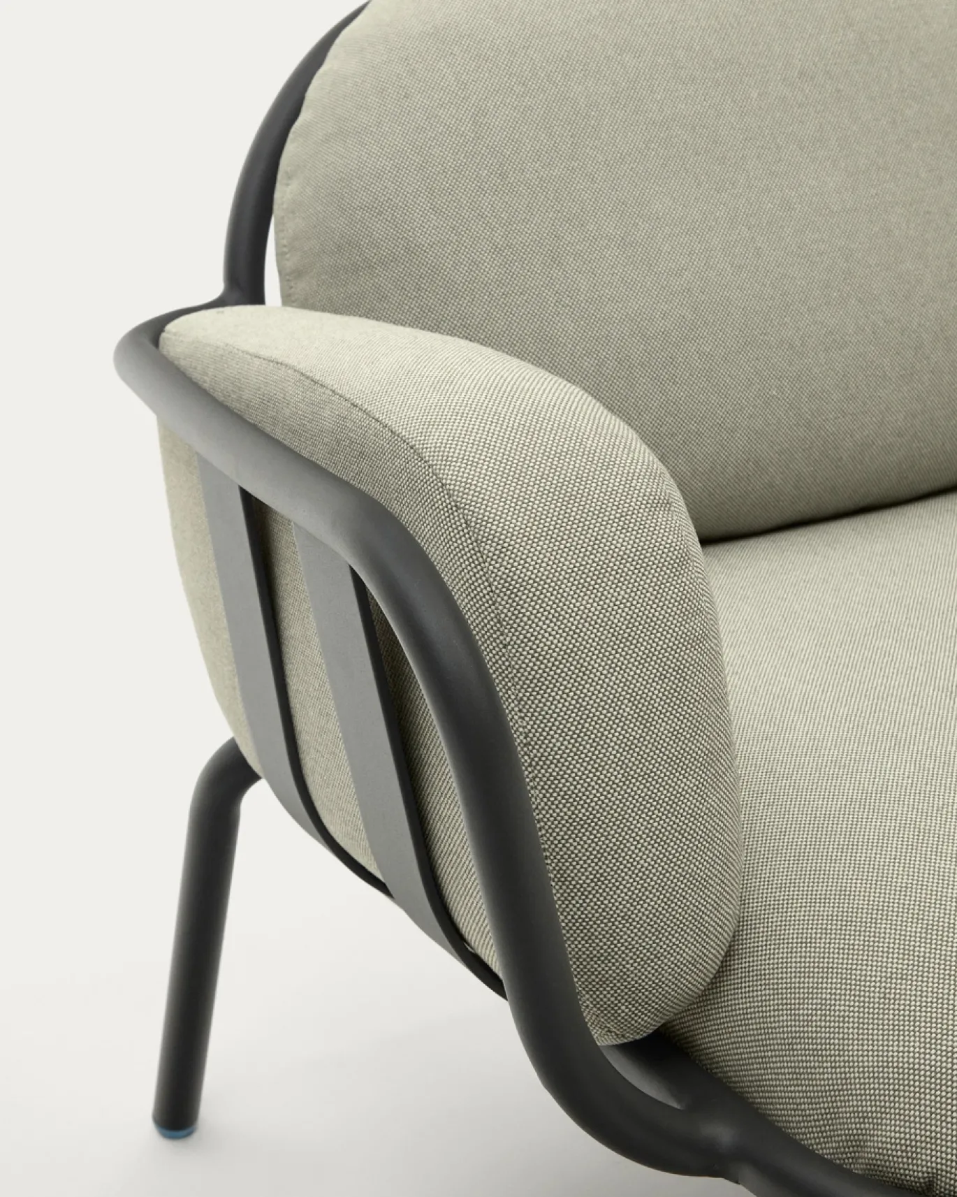 Kave Home Fauteuil Joncols Beige Outdoor Aluminium Grijs