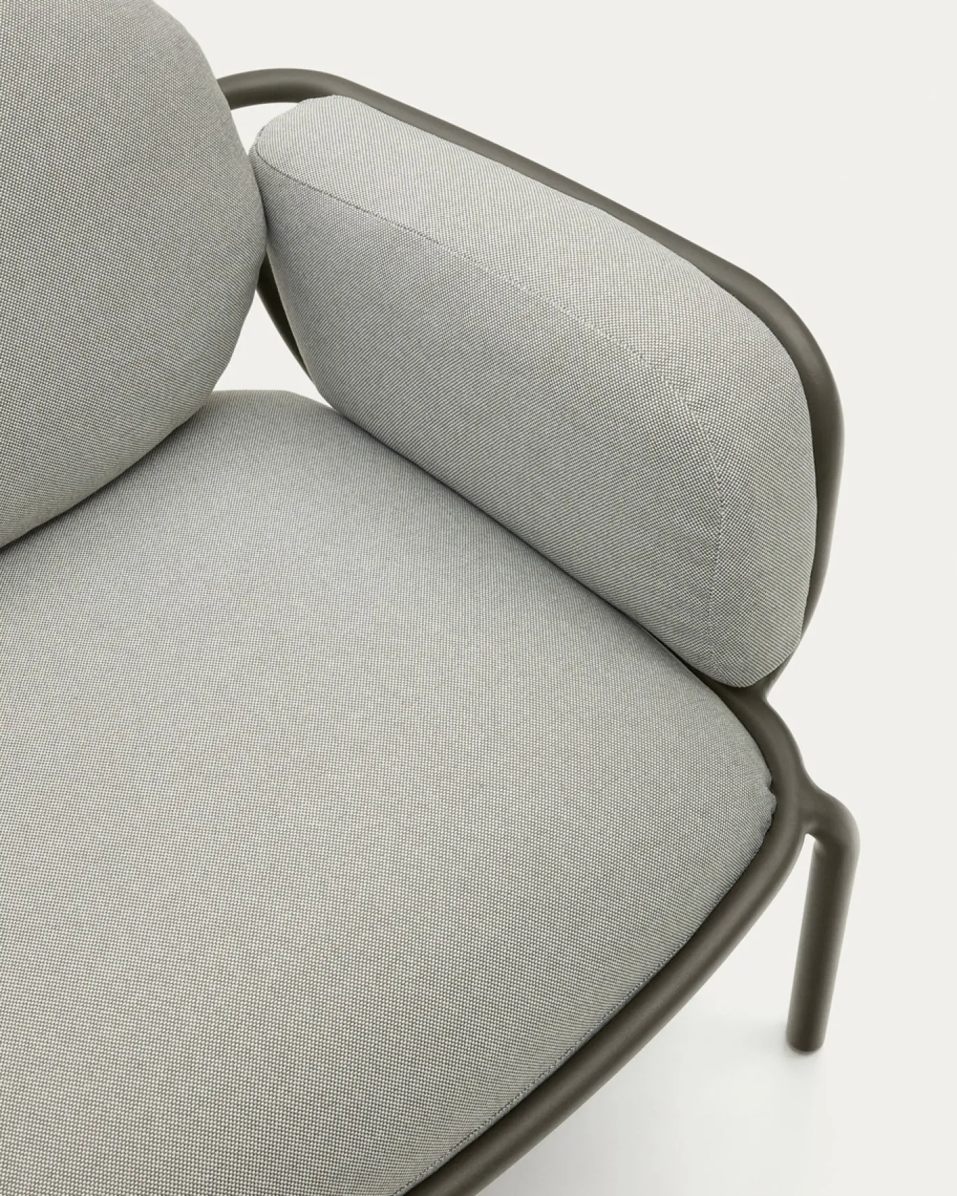 Kave Home Fauteuil Joncols Grijs Outdoor Aluminium Groen