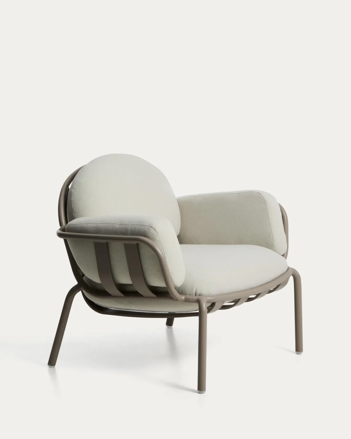 Kave Home Fauteuil Joncols Outdoor Aluminium Taupe Beige