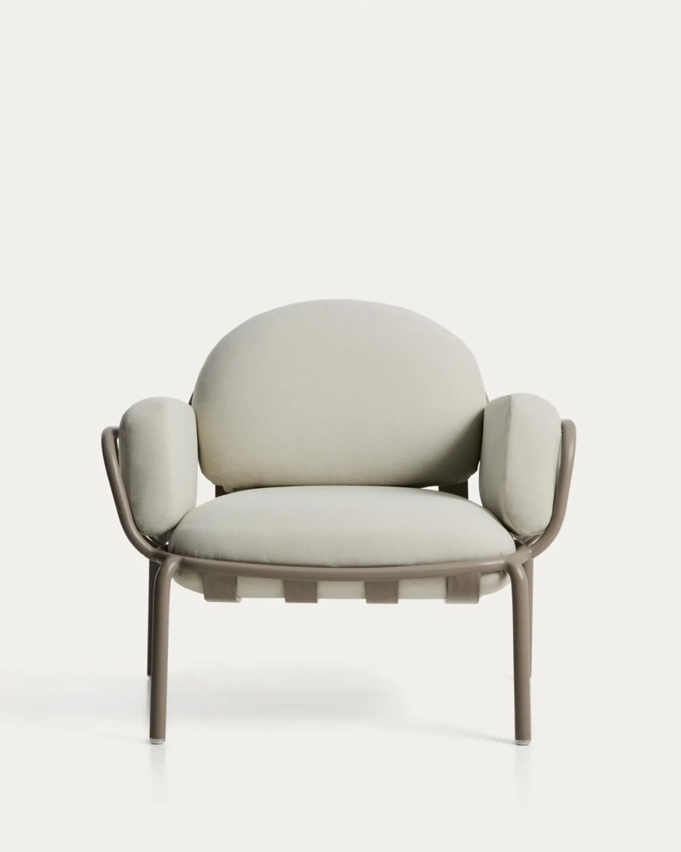 Kave Home Fauteuil Joncols Outdoor Aluminium Taupe Beige