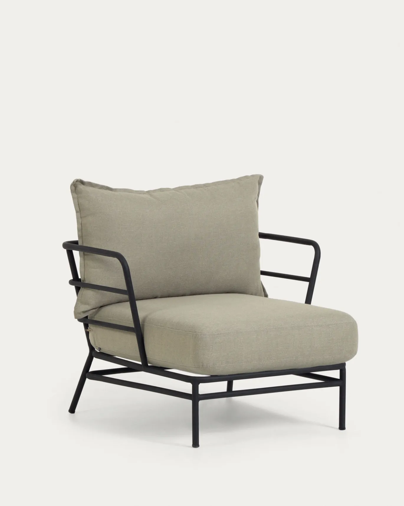 Kave Home Fauteuil Mareluz Zwart Staal