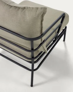 Kave Home Fauteuil Mareluz Zwart Staal