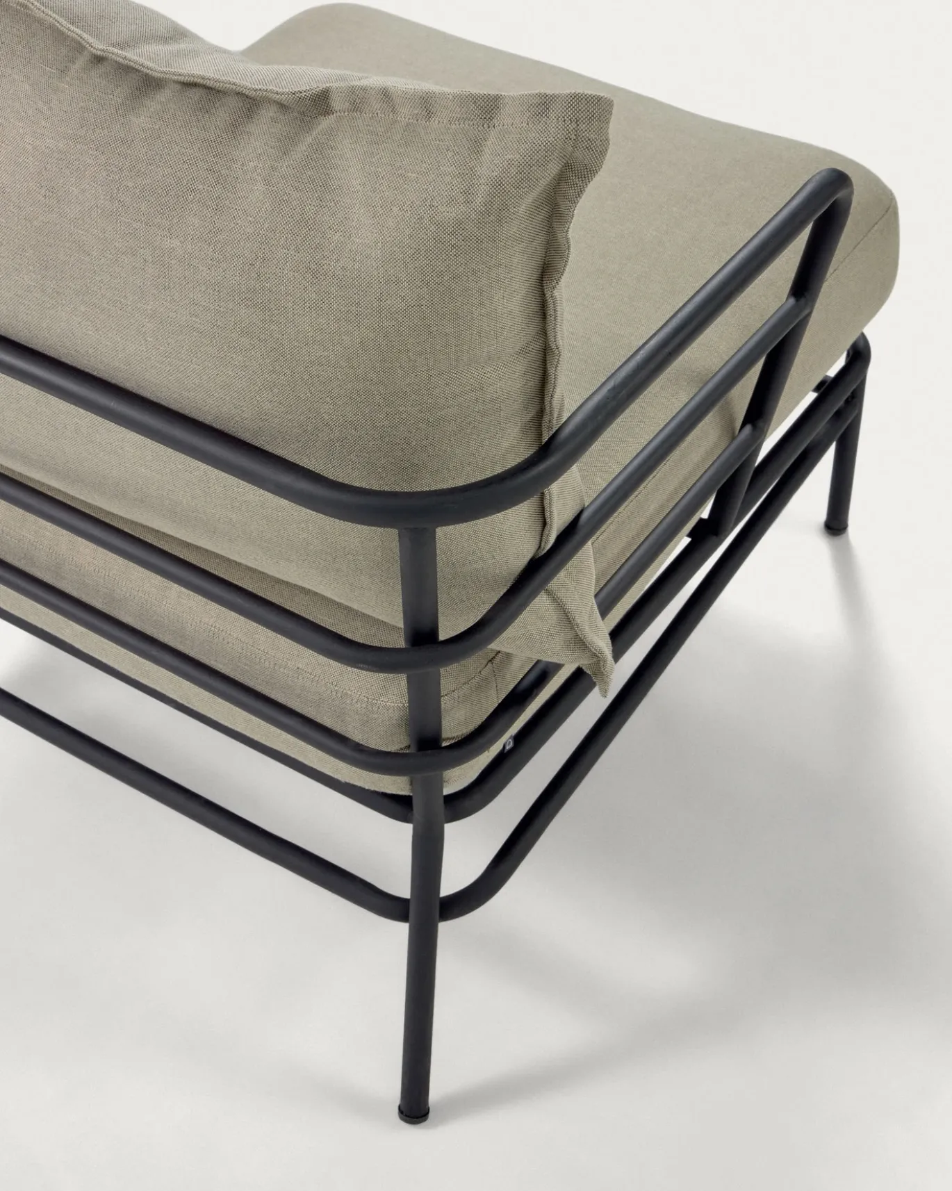 Kave Home Fauteuil Mareluz Zwart Staal