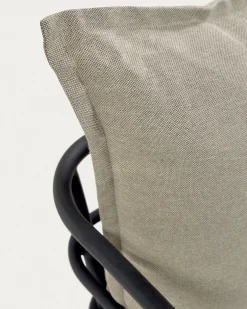 Kave Home Fauteuil Mareluz Zwart Staal