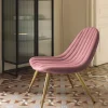 Kave Home Fauteuil Marlene Roze Fluweel