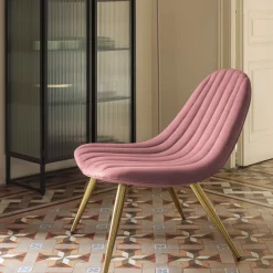 Kave Home Fauteuil Marlene Roze Fluweel