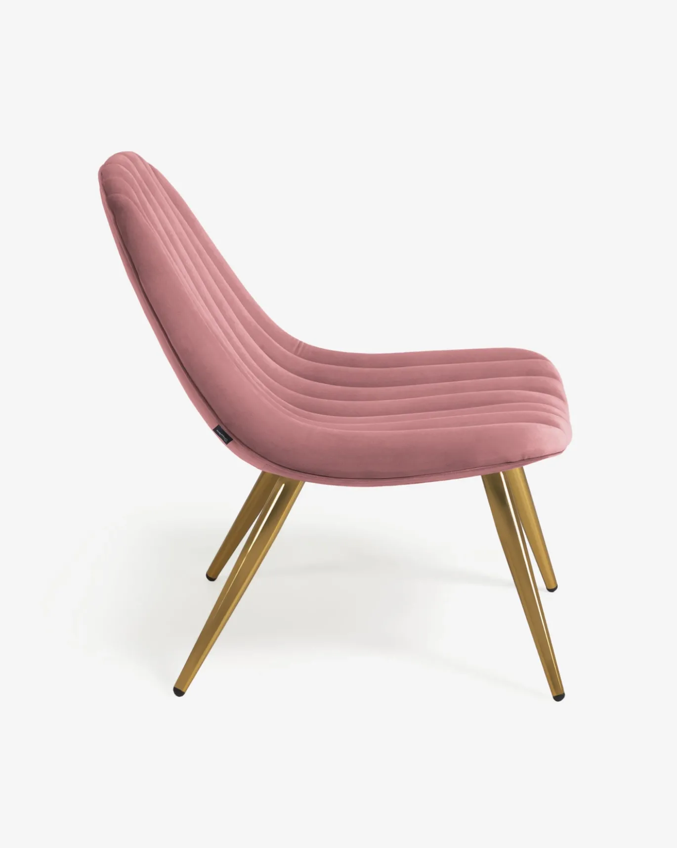 Kave Home Fauteuil Marlene Roze Fluweel