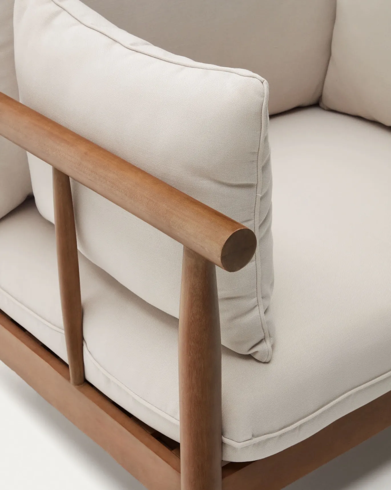 Kave Home Fauteuil Massief Eucalyptushouten Sacova