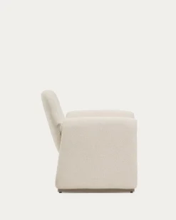 Kave Home Fauteuil Melvia Beige Chenille