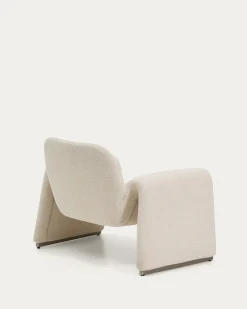 Kave Home Fauteuil Melvia Beige Chenille