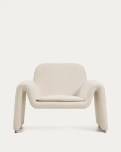Kave Home Fauteuil Melvia Beige Chenille