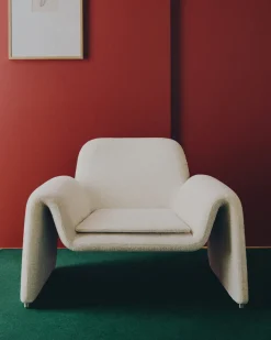 Kave Home Fauteuil Melvia Beige Chenille
