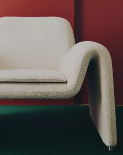 Kave Home Fauteuil Melvia Beige Chenille