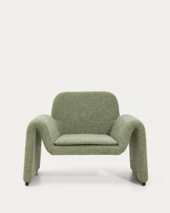 Kave Home Fauteuil Melvia Groen Chenille