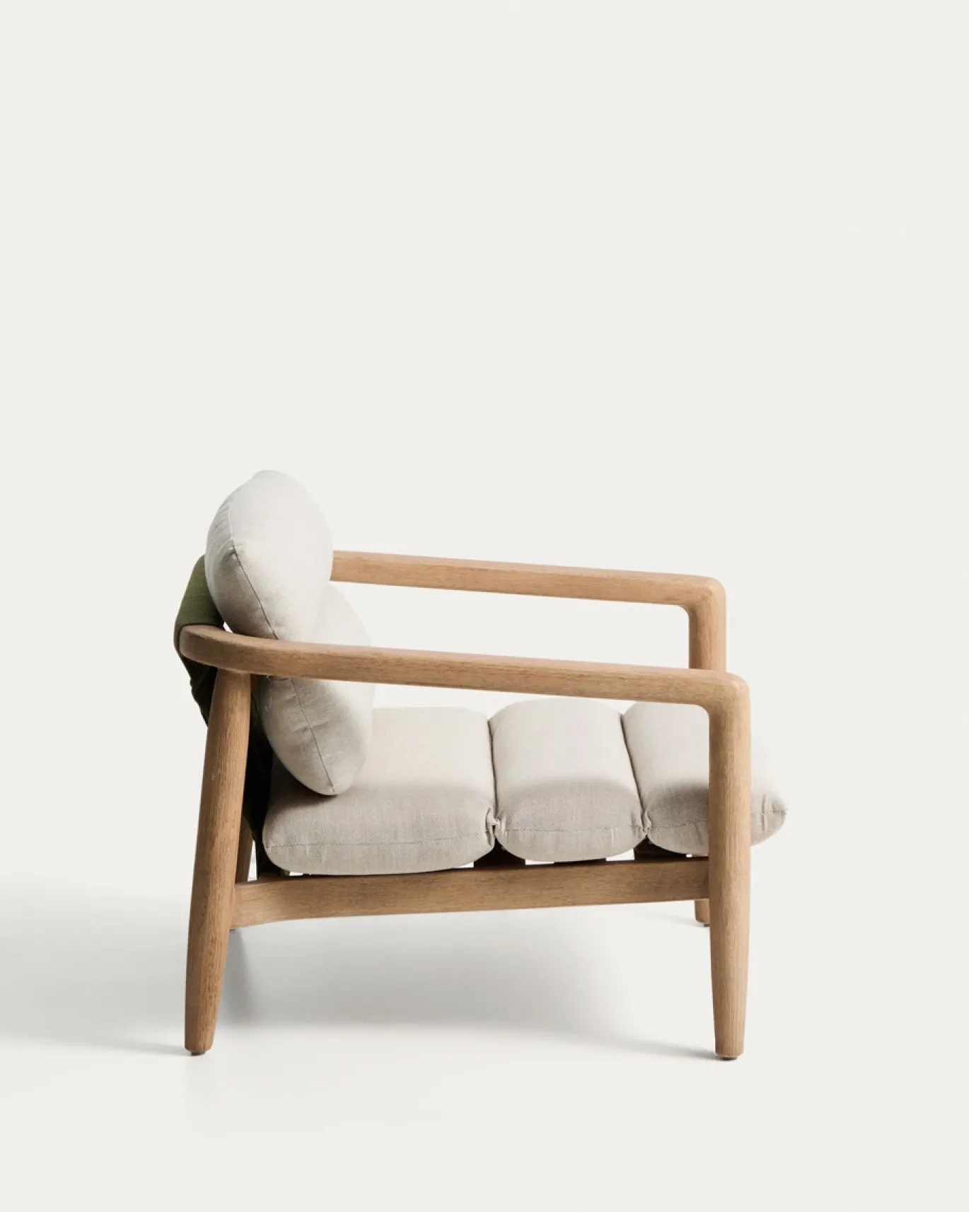 Kave Home Fauteuil Menfi Massief Acaciahout Beige
