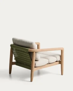 Kave Home Fauteuil Menfi Massief Acaciahout Beige