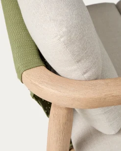 Kave Home Fauteuil Menfi Massief Acaciahout Beige