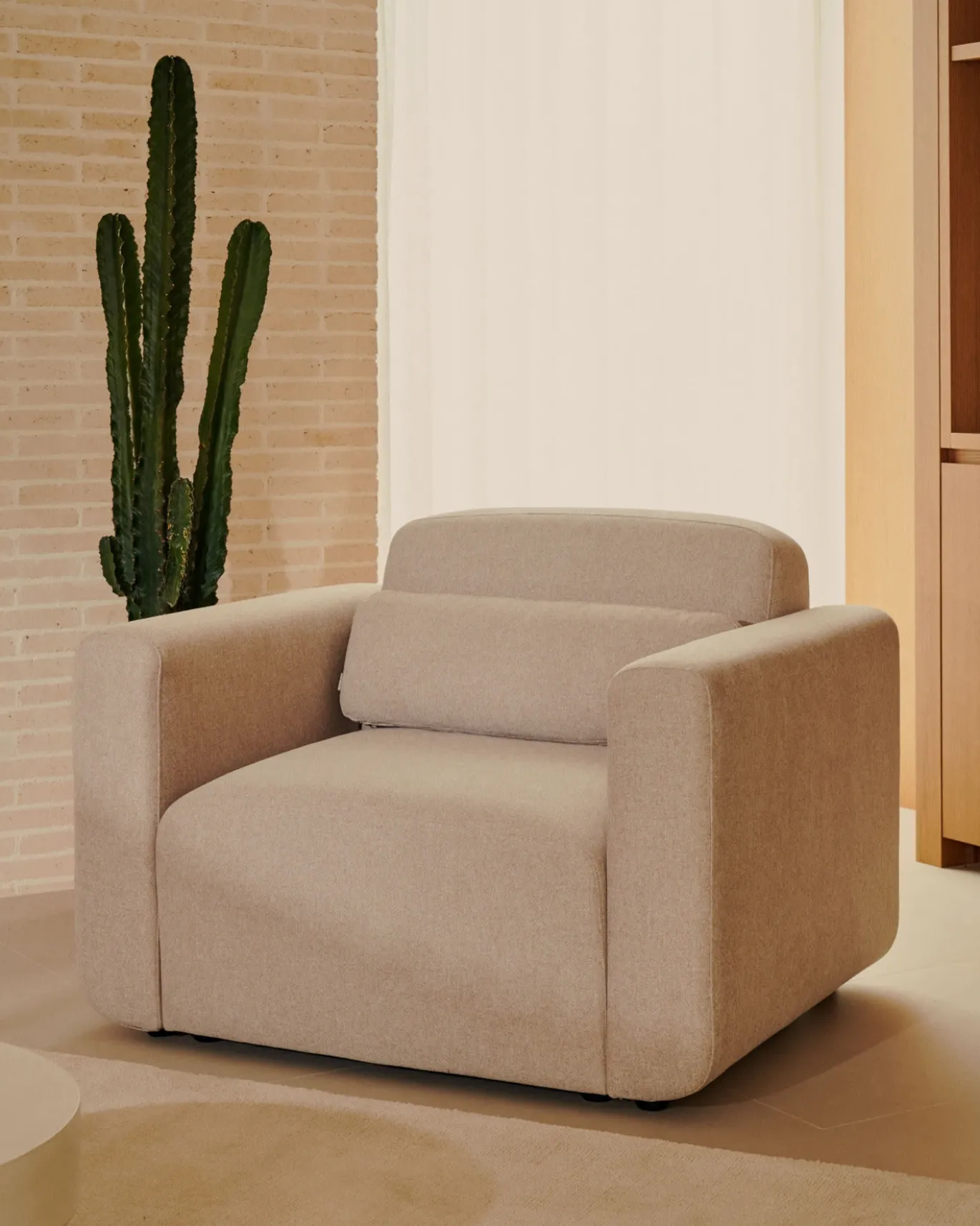 Kave Home Fauteuil Neom Modulair Beige