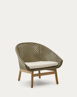 Kave Home Fauteuil Olbia Rotan en Teakhout