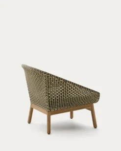 Kave Home Fauteuil Olbia Rotan en Teakhout