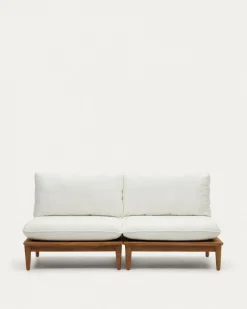 Kave Home Fauteuil Portitxol Set van 2 Massief Teakhout