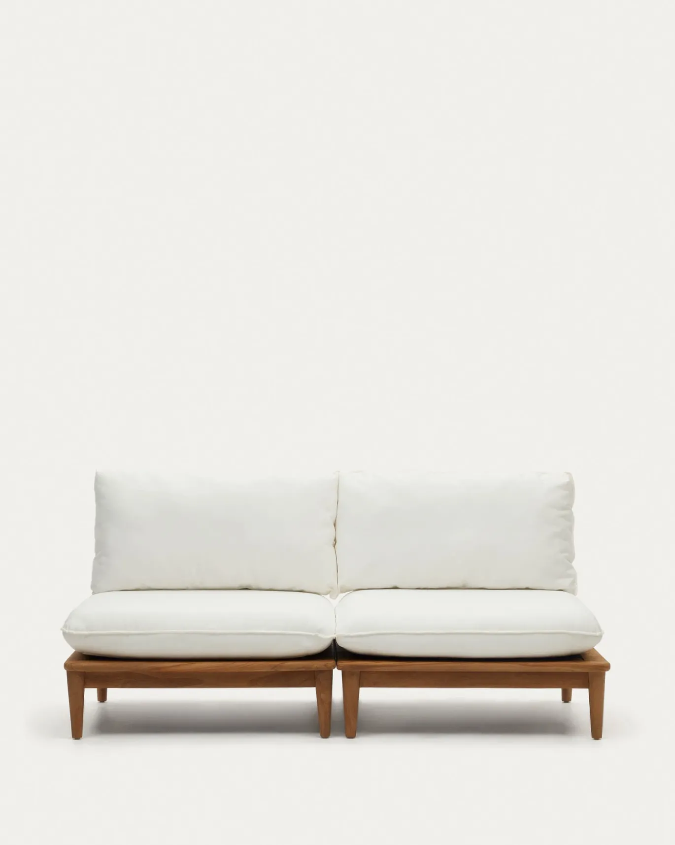 Kave Home Fauteuil Portitxol Set van 2 Massief Teakhout