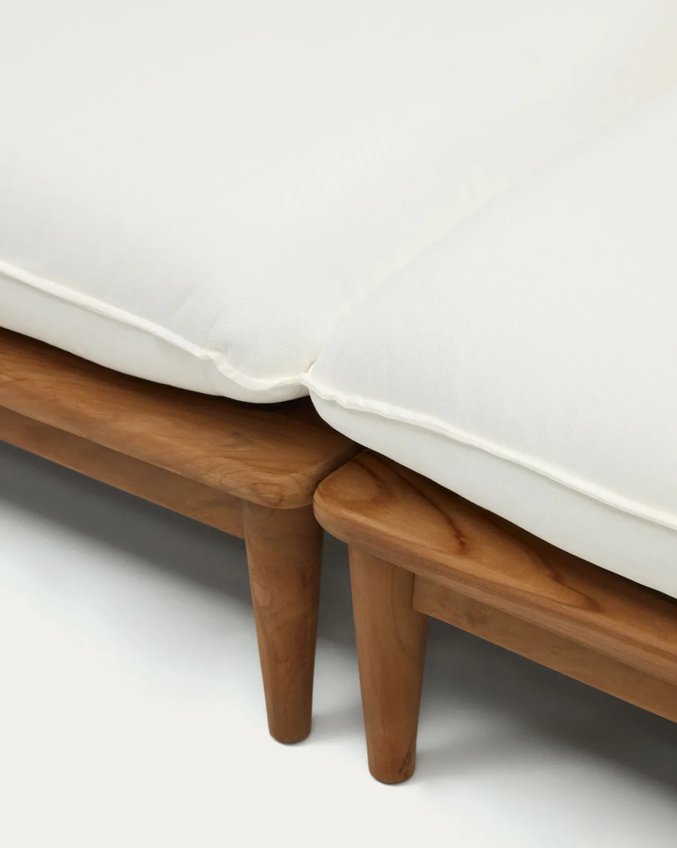 Kave Home Fauteuil Portitxol Set van 2 Massief Teakhout