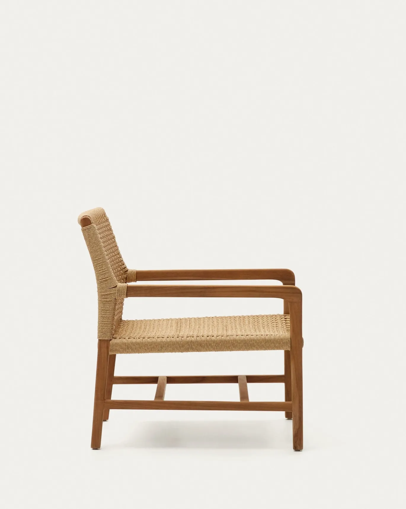 Kave Home Fauteuil Sabolla Massief Teakhout Naturel