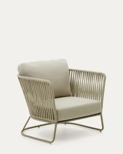 Kave Home Fauteuil Saconca Outdoor Touw Groen