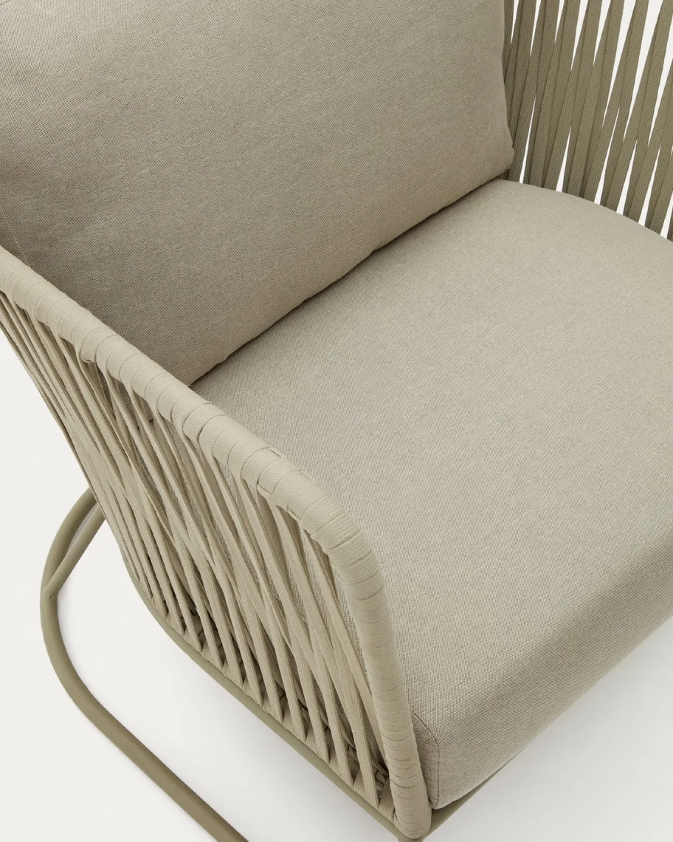 Kave Home Fauteuil Saconca Outdoor Touw Groen