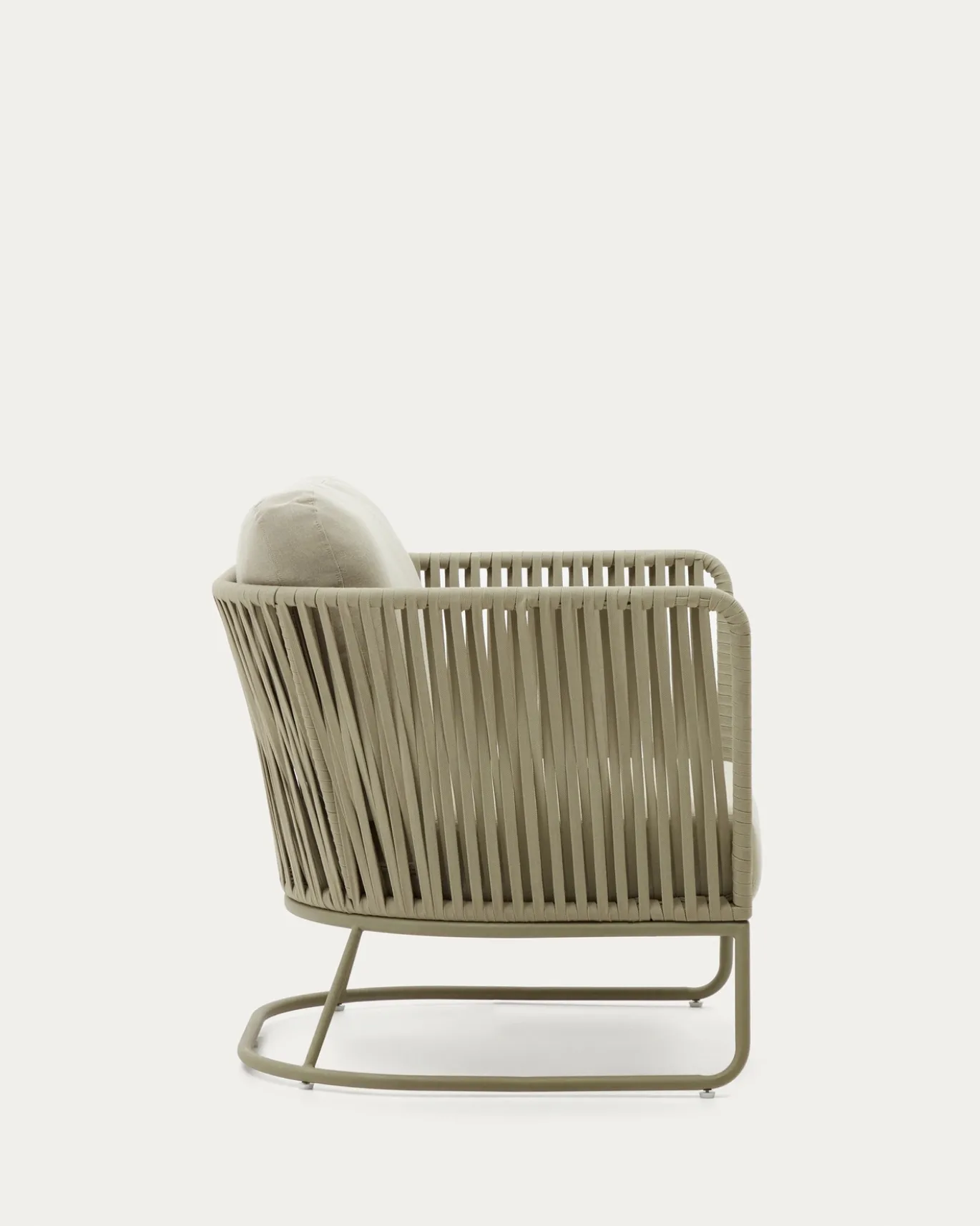 Kave Home Fauteuil Saconca Outdoor Touw Groen