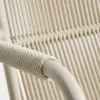 Kave Home Fauteuil Salis Stapelbaar Aluminium Synthetisch Touw Beige