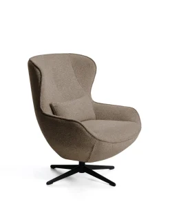 Kave Home Fauteuil Sorile Chenille Bruin