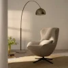 Kave Home Fauteuil Sorile Chenille Beige