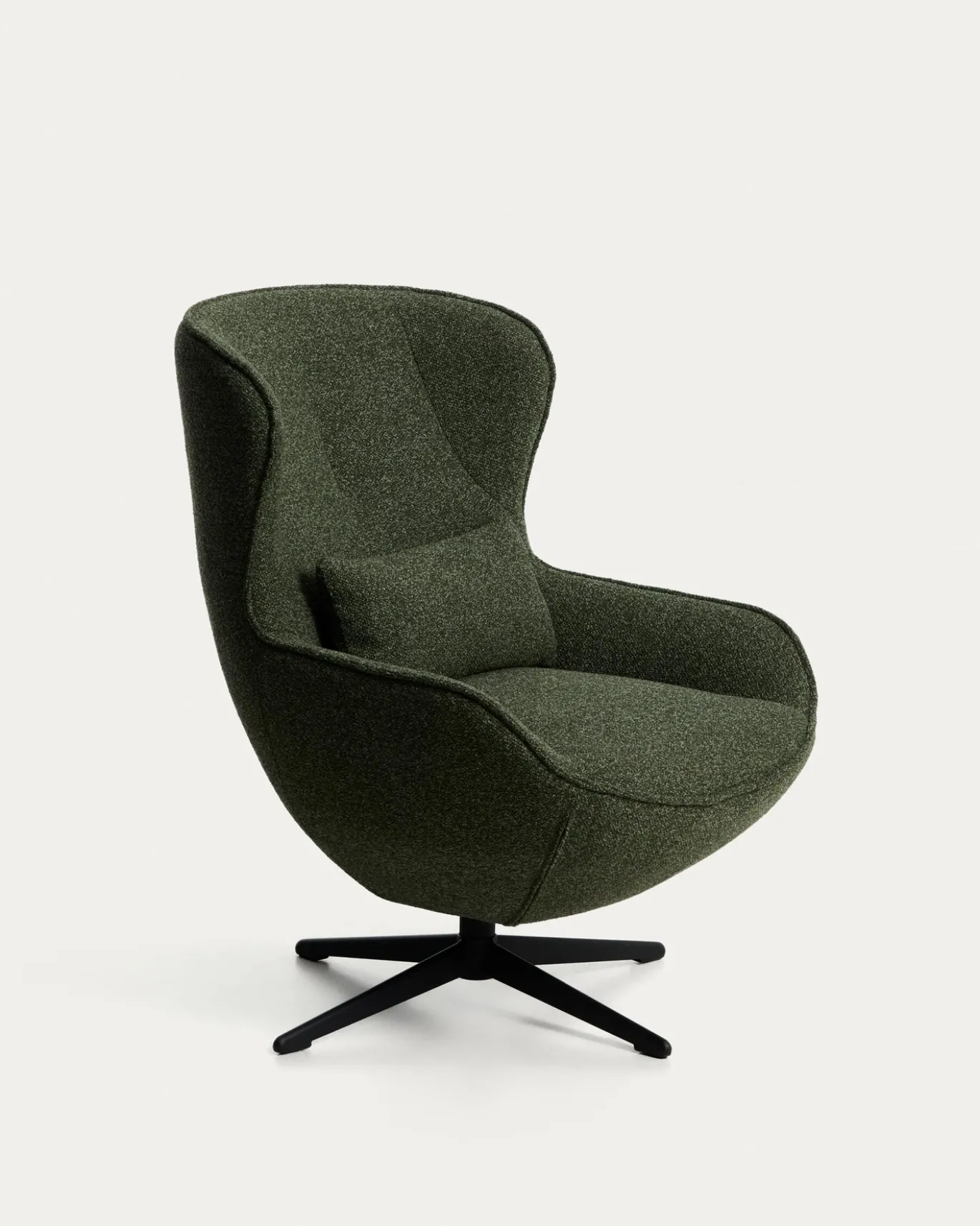 Kave Home Fauteuil Sorile Chenille Donkergroen