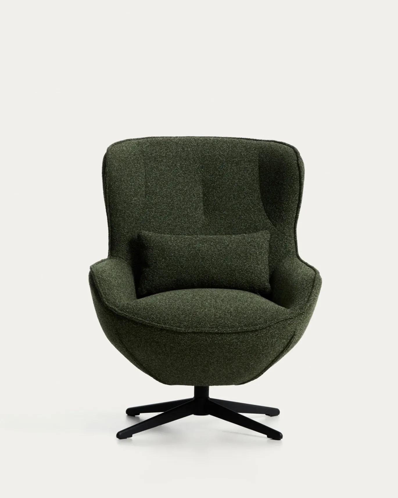 Kave Home Fauteuil Sorile Chenille Donkergroen