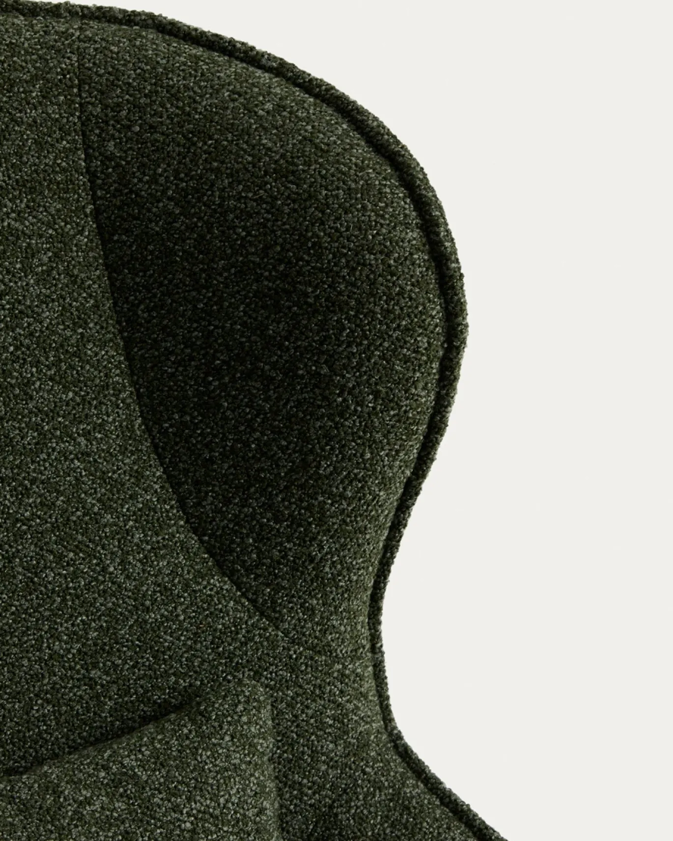 Kave Home Fauteuil Sorile Chenille Donkergroen