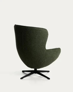 Kave Home Fauteuil Sorile Chenille Donkergroen