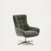 Kave Home Fauteuil Teryl Chenille Groen