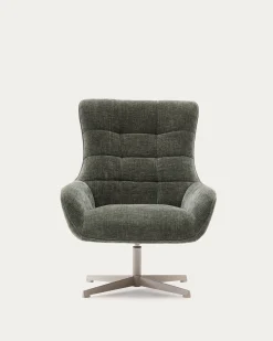 Kave Home Fauteuil Teryl Chenille Groen
