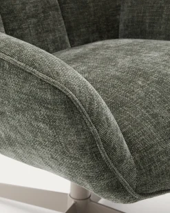 Kave Home Fauteuil Teryl Chenille Groen