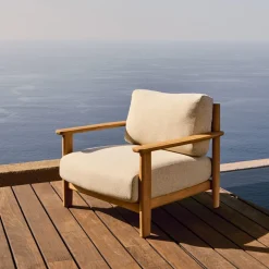 Kave Home Fauteuil Tirant Massief Teakhout