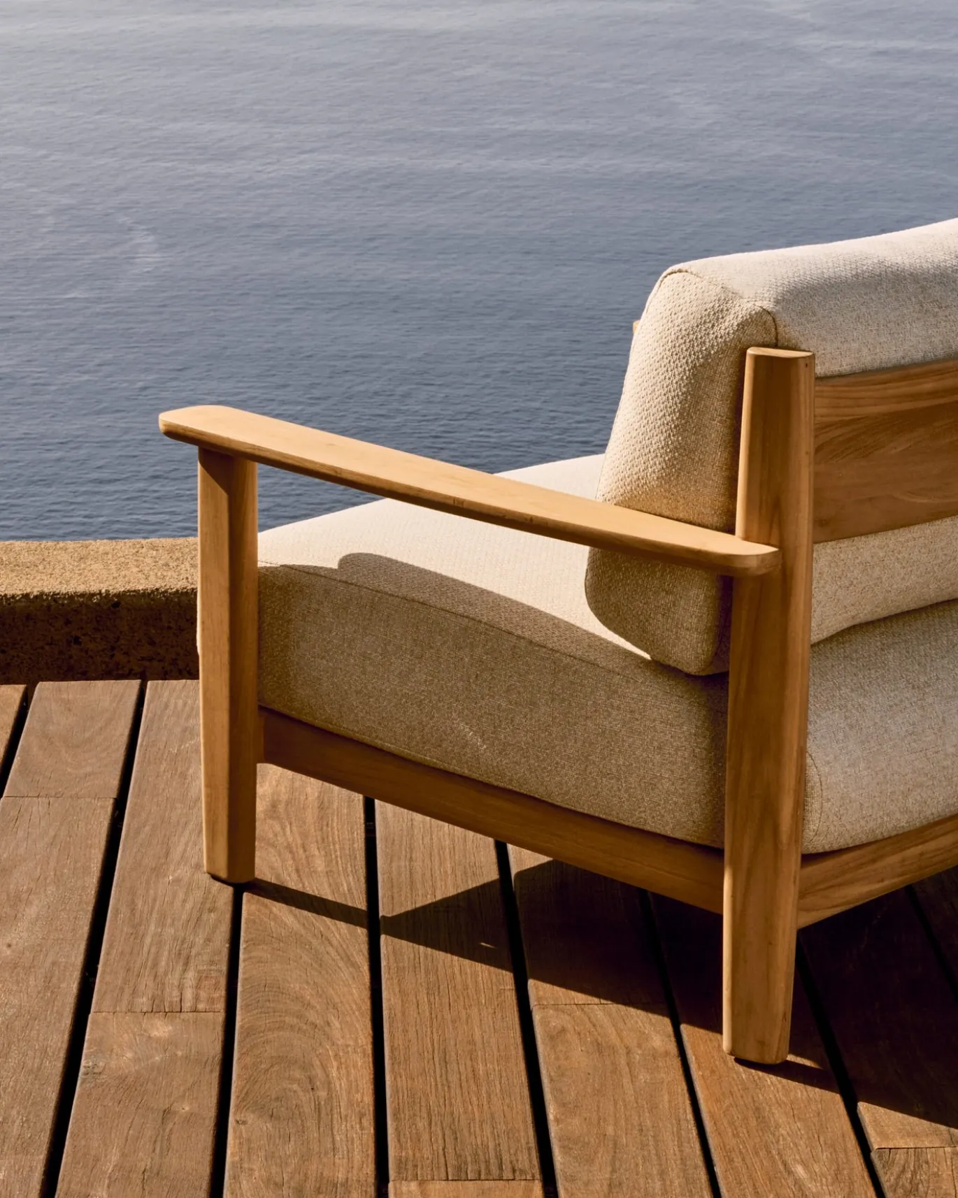 Kave Home Fauteuil Tirant Massief Teakhout