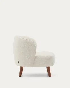 Kave Home Fauteuil Ulit Bouclé Wit