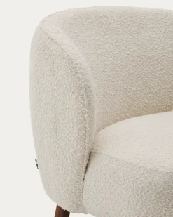 Kave Home Fauteuil Ulit Bouclé Wit