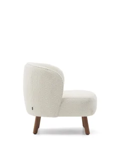 Kave Home Fauteuil Ulit Bouclé Wit