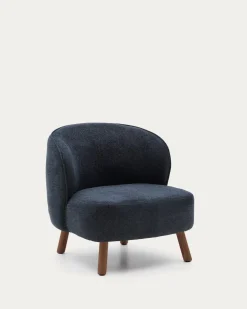 Kave Home Fauteuil Ulit Chenille Grijsblauw