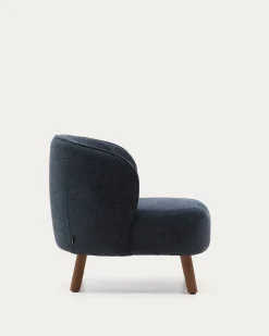 Kave Home Fauteuil Ulit Chenille Grijsblauw