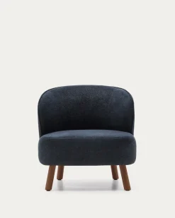 Kave Home Fauteuil Ulit Chenille Grijsblauw
